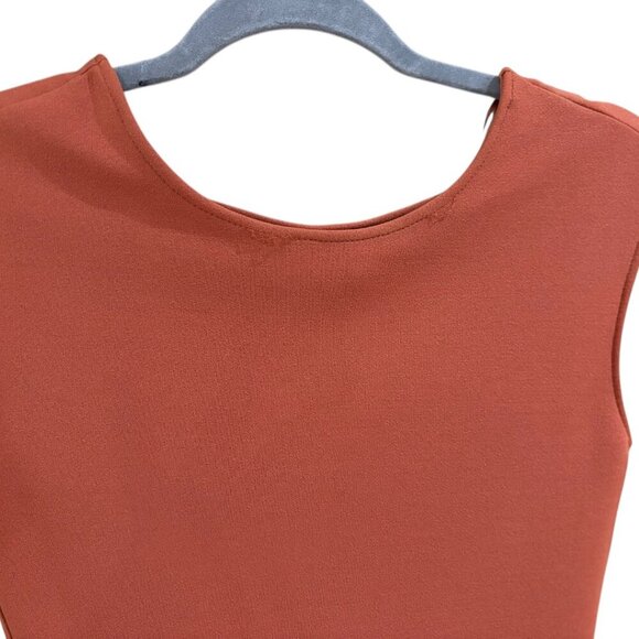 ZARA Deep Back V Midi Bodycon Dress Size Small - Picture 8 of 10